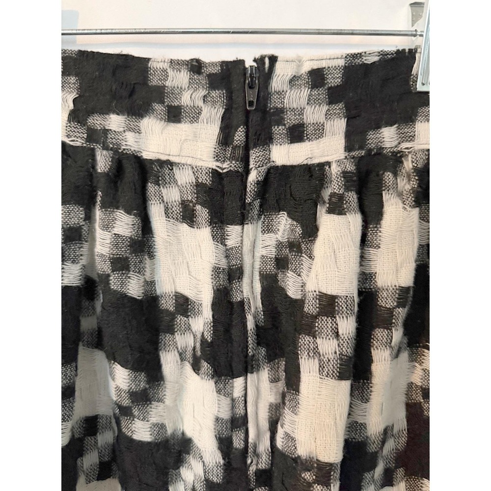 Vintage Norton & Company Houndstooth Midi Skirt w/ Pockets Women XS Office Siren - Picture 11 of 12